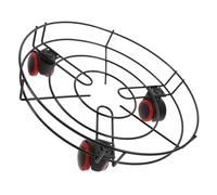 KONTONTY Base Mobile per Vasi da Fiori Rotonda Vassoio per Piante da Interno Supporto Mobile in Carrello con Ruote per Giardino Sottovaso per Trasloco e Stoccaggio