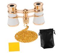 KONTONTY Binocolo Da Teatro Compatto Per Viaggio Birdwatching e Turismo Con Custodia e Catena Per Collana Stile Vintage Per Adulti