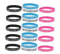 KONTONTY Braccialetti Silicone Musica a Tema Musicale, Set 32 Pezzi Multicolore, Accessori Per Feste e Concerti, Regalo Per Appassionati Di Musica e Ballerini