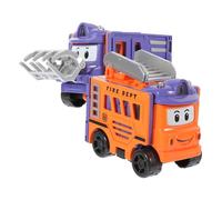 KONTONTY Camioncino Giocattolo Trasformabile per Ragazzo Macchina Giocattolo in Plastica Resistente Piccolo Inerzia