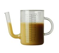 KONTONTY Caraffa in Vetro da 1000ml Resistente al Calore e Freddo con Scala Graduata, per Olio e Bevande, per e Feste in Casa