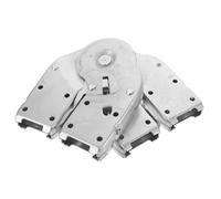 KONTONTY Cerniere di Ricambio in Acciaio Inox per Scala Pieghevole 60x23mm, Kit 2 Pezzi Regolazione Angolare Migliorata, Accessori di Sicurezza per Scale da Soffitta e Uso Domestico