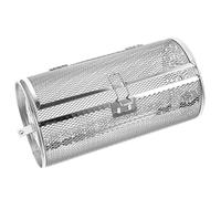 KONTONTY Cestello per Griglia Girevole in Acciaio Resistente 140x250 Mm per Girarrosto Sportello, Supporto per Barbecue e Forno da Cucina, Gabbia Rotante a 360° per Tostare Noci e Castagne