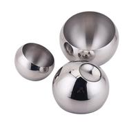 KONTONTY Ciotola Inclinata in Acciaio Inox per Salse e Frutta | , Facile da Pulire, Servizio Versatile, per Cucina Domestica e Catering, senza Base