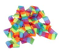 KONTONTY Coda per Aquilone Arcobaleno 15 M, Nastro Colorato Riutilizzabile per Decorazioni e Giochi All'aperto e Adolescenti, Accessorio Leggero per Attività All'aperto e Feste