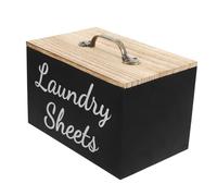KONTONTY Contenitore per lavanderia organizer per la lavanderia roba da bagno Nero