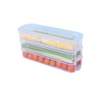 KONTONTY Contenitori Per Alimenti Rettangolari in Plastica Multistrato Con Coperchio Contenitori Per La Conservazione in Cucina Confezioni Per Frigorifero Casuale