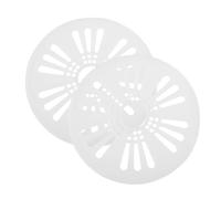 KONTONTY Coperchio di Sicurezza per Lavatrice 2 Pezzi in Abs Compatibile Asciugatrice 24 Cm Accessori Multifunzionali per Lavanderia