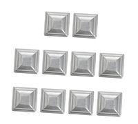 KONTONTY Copertura Quadrata Per Recinzioni in Ferro 50x50 Mm, Tappi Per Pali Di Ringhiera Antiruggine, Set Da 10 Pezzi Per Protezione e Decorazione Di Barriere Domestiche