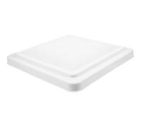 KONTONTY Copertura Sfiato Camper Bianca per Tetto 14x14 Pollici, Plastica | Bagno Rv e Rimorchio, Ventilazione Semplice, Stile Moderno, Isola Calore e Pioggia, Installazione Facile
