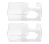 KONTONTY Copri Serratura Porta 2 Pezzi in Abs per Design Moderno Facile Sblocco per Adulti Sicurezza per Maniglia Uso in Toilette e Ripostiglio