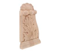 KONTONTY Corbel in Legno Intagliato Vintage Europeo Applique Angolare Rustica in Legno Massello Non Verniciato per Decorazioni da Parete Colonne e Archi Ornamento Artigianale per Mobili e