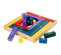 KONTONTY Educativo Legno per Colorati per Insegnare Matematica Sicuro e Resistente per Compleanni e Attività Sviluppa Competenze Cognitivo Matematiche
