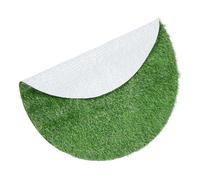 KONTONTY Erba Artificiale Rotonda per Copri Pozzetto Tappeto Prato Sintetico Verde Realistico per Giardino Patio e Interni Erba Finta Decorativa Spessore Antiscivolo e Morbida per Animali