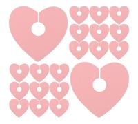 KONTONTY Etichette a Cuore per Calici Vino, Carta Rosa per Feste | Identificazione Bevande Semplice, Forma Romantica, per Cocktail e Banchetti, Non Si Strappa Facilmente