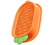 KONTONTY Fioriera per Piante da Gatto Senza Terra Design Idroponico a Doppio Strato in Plastica Arancione, Pratica Scatola per Piantare Catnip per Gatti Domestici Facile da Usare