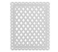 KONTONTY Fustella a Griglia Rettangolare in Acciaio al Carbonio per Artigianato Fai da Te Strumento per Biglietti e Album Fotografici Cornice in Metallo Resistente per Decorazioni e