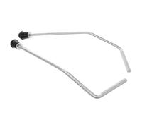 KONTONTY Gambe Professionali per Batteria 2 Regolabili in Acciaio Inossidabile Antiscivolo Accessori Eleganti per Strumenti Musicali Stabile per Grancassa in Viaggio