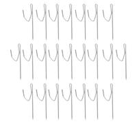 KONTONTY Ganci per Tende a Forma di S in Ferro Resistente, Set da 50 Pezzi Punta a Gancio, Accessori per Decorazioni e Supporto per Tende da Finestra, Facili da Installare e Rimuovere