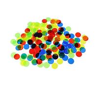 KONTONTY Gettoni Da Bingo in Plastica Colorati 15 Mm Per Giochi Di Matematica e Feste Educative, Segnalini Resistenti Per Insegnamento Del Conteggio, Set Da 200 Pezzi Colori Assortiti