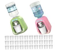 KONTONTY Giocattolo Distributore D'acqua in Plastica Mini A Forma Di Cartone Animato Con Tazze Cucina Dei Ragazzo Ragazza Elettrodomestico Simulato Sviluppo Di Competenze Di Vita