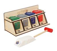 KONTONTY Giocattolo Educativo in Legno per la Raccolta Differenziata dei Rifiuti per Set Fai da Te Smontabile Schede Didattiche Gioco Montessori per Apprendimento Ambientale e Sviluppo