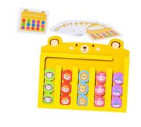 KONTONTY Gioco Educativo in Legno per Anni Tavola di Abbinamento Colori e Forme con Percorso Scorrevole Gioco Montessori per Sviluppo Logico e creatività