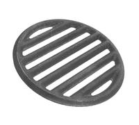 KONTONTY Griglia Rotonda in Ghisa per Stufa e Barbecue, Compatibile Versatile Riscaldamento Efficiente, per attività All'aperto e Riunioni in Cortile