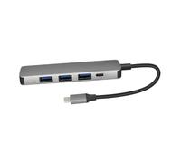 KONTONTY Hub Usb Multiporta in Lega Di Alluminio Espansione 4 Porte Usb A Portatile Per Ufficio E Trasporto Facile