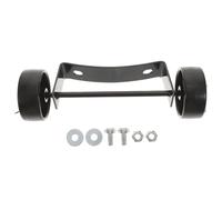 KONTONTY Kit Ruote Ricambio per Riscaldatore da Patio in Ferro Ruote Mobili Resistenti con per Installazione Facile Accessori per Riscaldatore Esterno per Spostamento e Pratico