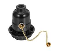 KONTONTY Lampada Catena Base Porta Lampada in Plastica Interruttore Strappo Accessorio Per Plafoniera Per Ambienti Domestici e Uffici