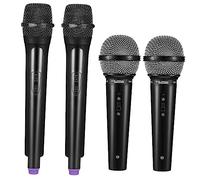 KONTONTY Microfoni Giocattolo Per Ragazzo Ragazza Di Plastica Set Di 4 Pezzi Di Microfoni Di Simulazione Per Recitazione Lettura E Canto Di Ragazzo Ragazza Piccoli