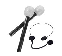 KONTONTY Microfono in Schiuma Per Bambini Decorazione Glitterata Per Feste E Spettacoli Accessorio Sicuro E Realistico Per Giochi Di Ruolo E Compleanni