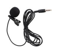 KONTONTY Microfono Lavalier Condensatore Mini Portatile Clip Metallo Nero con Clip Girevole Riduzione Rumore per Telefono Laptop e Videoregistrazione