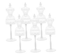 KONTONTY Mini Manichino Cavo Artistico 6 Pezzi per Bambole, Supporto Creativo per Vestiti Mini, Decorazione Chic per Casa delle Bambole e Regalo Ragazzo Ragazza