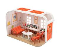 KONTONTY Miniatura Set Mini Room Scene Toy Mini House Living Accessories Doll House Scene Model Kit Kids