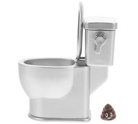 KONTONTY Mobili per Casa delle Bambole in Miniatura Mini Vasino Toilette in Plastica ABS con Suono Decorazione Tridimensionale per Case delle Fate e Piccoli Modelli Fai da Te