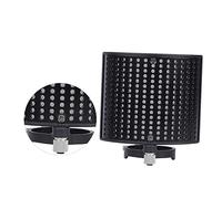 KONTONTY Pannello Isolante Per Microfono u Schermo Antivento e Fonoassorbente Per Registrazioni e Broadcast Compatibile Con Microfoni Da Design Doppio Per Riduzione Rumore e Nero