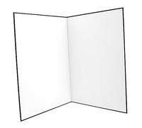 KONTONTY Pannello Riflettente Pieghevole in Cartone Per Fotografia A3 Accessorio Fotografico Tre Design Riflettente Nero Bianco Grigio Per Nature Morte