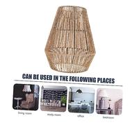 KONTONTY Paralume in Rattan per a Sospensione Design Vintage per Ristoranti e Case Sostituzione Paralumi per Moderni 30 Cm