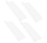 KONTONTY Paraspruzzi per Vasca da Bagno E Doccia Protezione Angolare in PVC Barriera Anti-Acqua per Pavimento del Bagno 4 Pezzi
