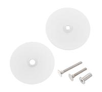 KONTONTY Piastra Copriforo Porta in Acciaio Inossidabile Copertura Foro Serratura per Porte Legno e Metallo Tappo Rotondo Finitura Lucida per Riparazione e Sicurezza