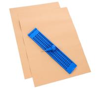 KONTONTY Piastra di Scrittura Braille in Plastica Robusta Stilo e Fogli Esercizi, Set per Non Vedenti Adatto a Scuola e Casa