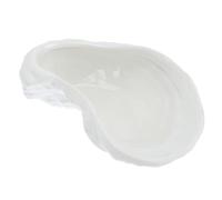 KONTONTY Piatto Salsa in Ceramica Bianca, 1 Pezzo, per Condimenti