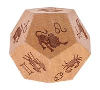 KONTONTY Poliedrici in Legno per Giochi da Tavolo Divinatori Multi- per Accessori per Tarocchi 1 Pezzo