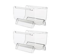 KONTONTY Portabottiglie Vino Impilabile 2 Pezzi Organizer da Tavolo in Pet Trasparente per Bottiglie di Vino e Frutta, Stile Semplice e Generoso per Cucina e Sala da Pranzo