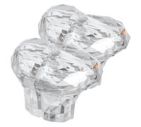 KONTONTY Pulsanti a Forma di Cuore per Scarico Wc Set da 2 Paia Ausilio per Pulsante Serbatoio Trasparente Compatibili la Maggior Parte dei Wc Ergonomici per Anziani e Facili da