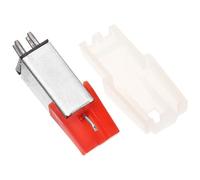 KONTONTY Puntina di Ricambio Magnetica per Giradischi, Ago per Fonografo in Plastica Rossa, Stilo Sostitutivo per Accessori Vinili, Installazione Semplice e Resistente per Suono Chiaro