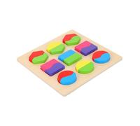KONTONTY Puzzle in Legno per Anni Gioco Educativo con Geometriche Grandi Giocattolo Montessori per Sviluppo Coordinazione Mano-occhio e Abilità Motorie Sicuro e Lisciato
