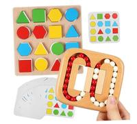 KONTONTY Puzzle in Legno per Anziani Labirinto e Biglie, Gioco Cognitivo e Attività di Memoria, Stimolazione Sensoriale per Struttura Assistenziale e Uso Domestico